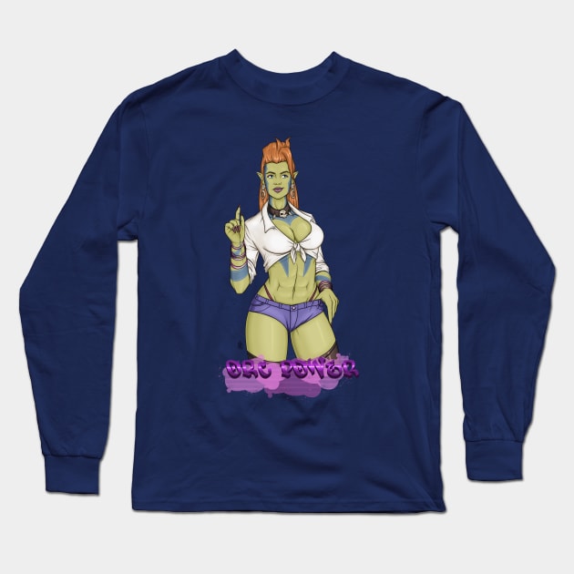 Orc Power Long Sleeve T-Shirt by DmitroRobinson